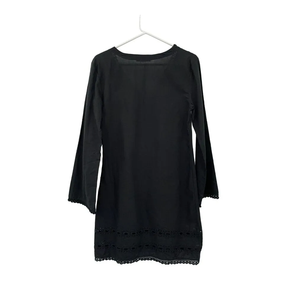 Mud Pie Bag Lady Swim Cover Up Womens S Used Black - Image 2