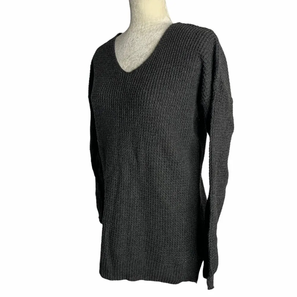 Nordstrom Dropped Shoulder Cable Knit Sweater 60PE - Image 5