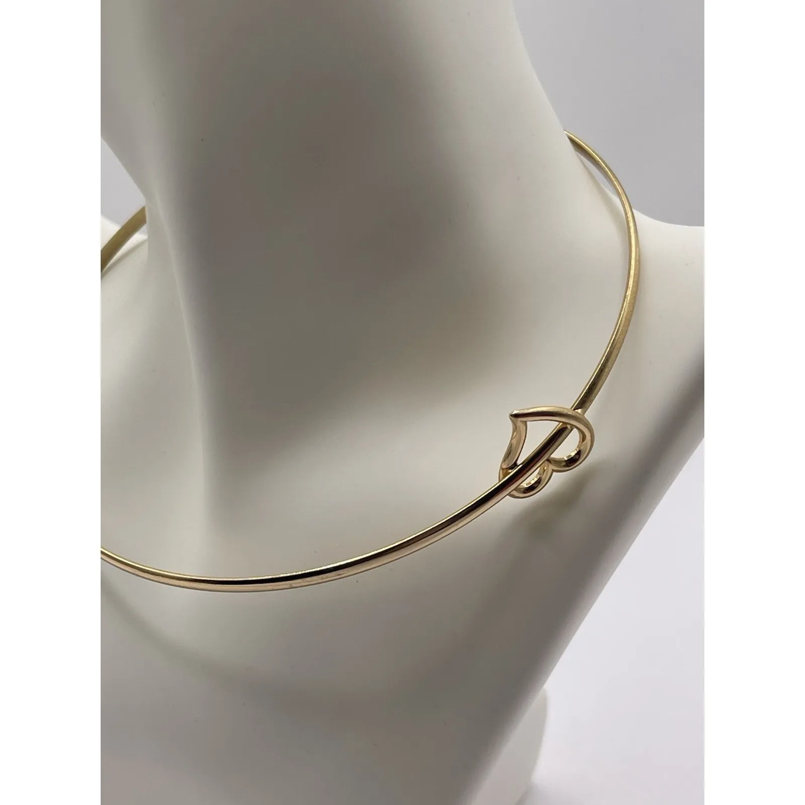 Dainty Italian Gold Plated Round Omega Necklace 15" 2mm B3‎ - Image 2