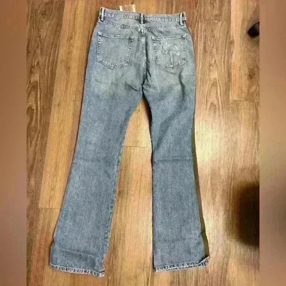 NWT Sandrine Rose Revolve The Bardot Jean Libertine High Waisted Flare Boho $238 Blue Size 29 - Image 2