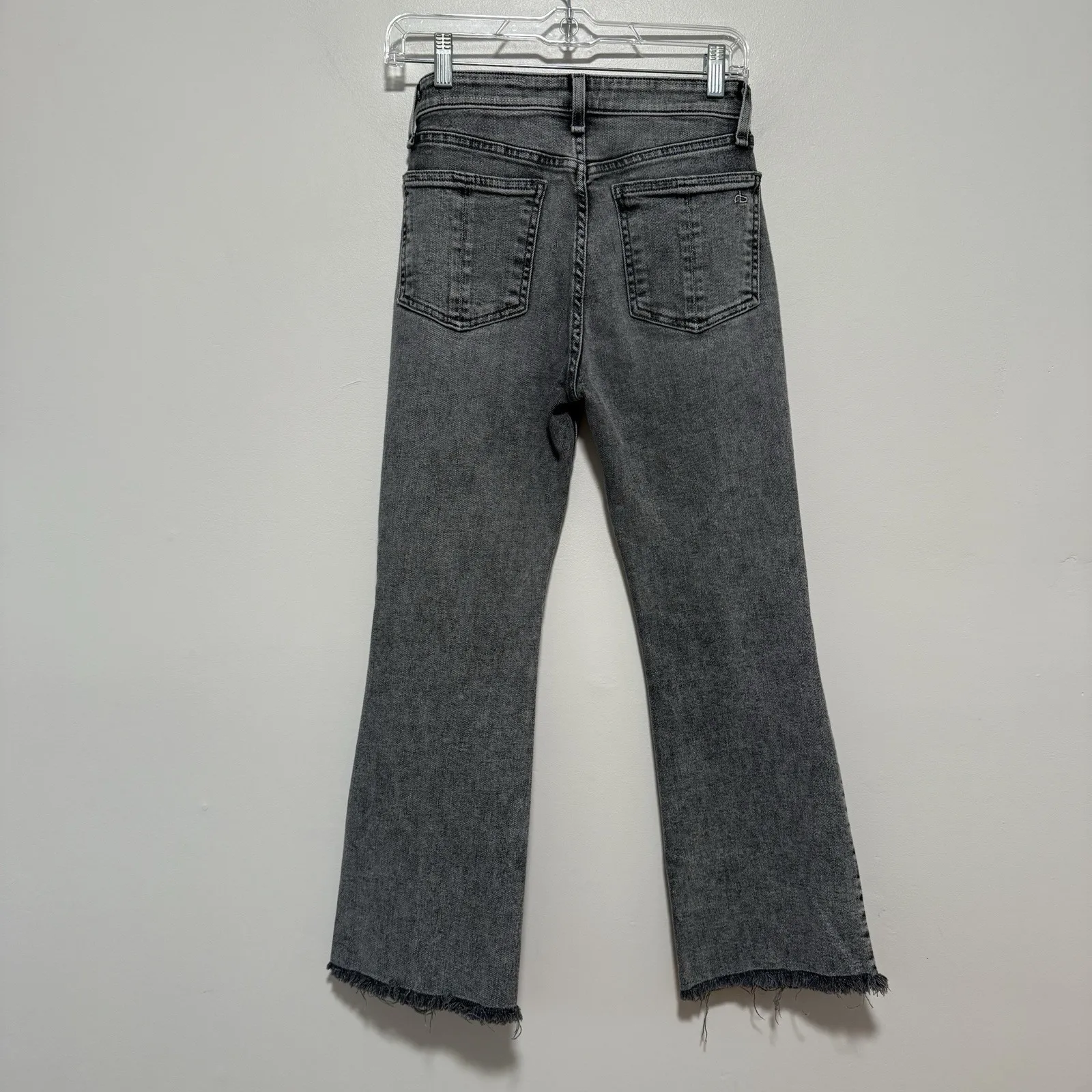 Rag & Bone Nina High-Rise Ankle Flare Jeans in Broderick Size 25 - Image 7