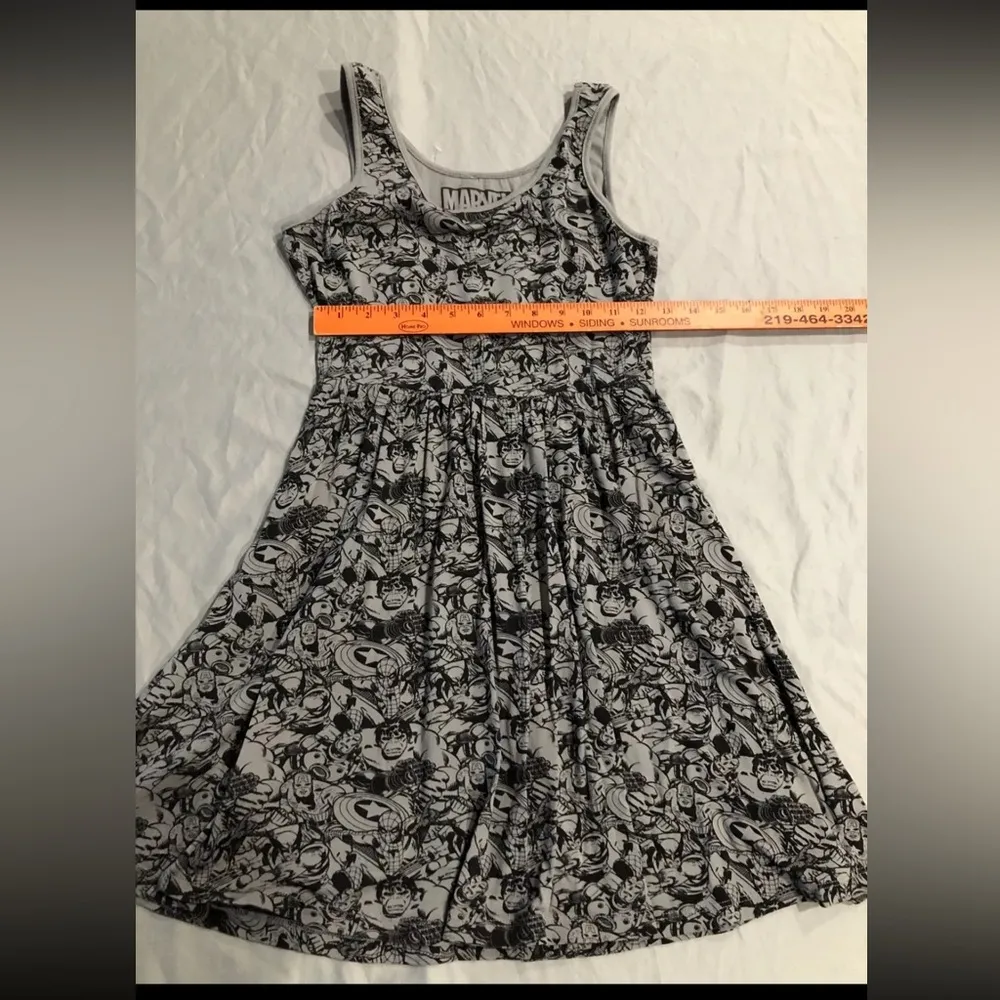 Her Universe S Fit & Flare Mini Dress Avengers Captain America Iron Man - Image 15