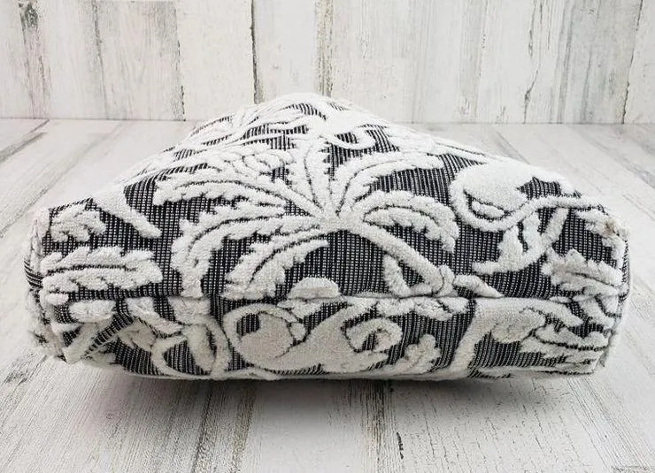 Black White Paisley Polka Dot Tote Bag Shoulder Purse Women's Monogrammed RSL - Image 6