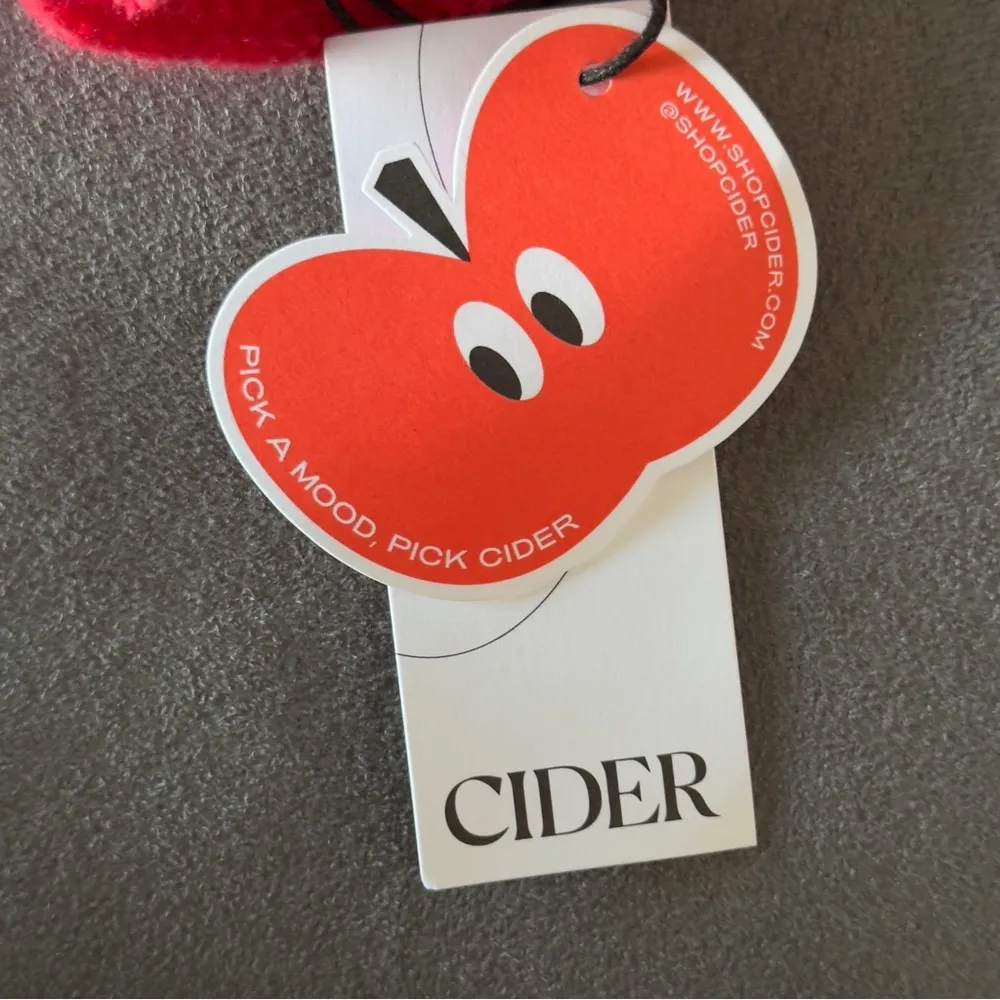 CIDER Cropped Women’s Turtleneck L/S Sweater Chunky Knit Pullover Red 2X - Image 4