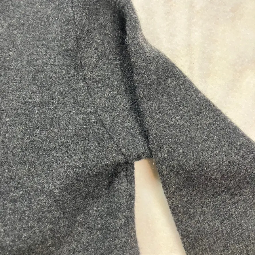 Liz Claiborne Sport Womens Gray 100% Wool Zip Up Hoodie‎ Jacket Size M - Image 9