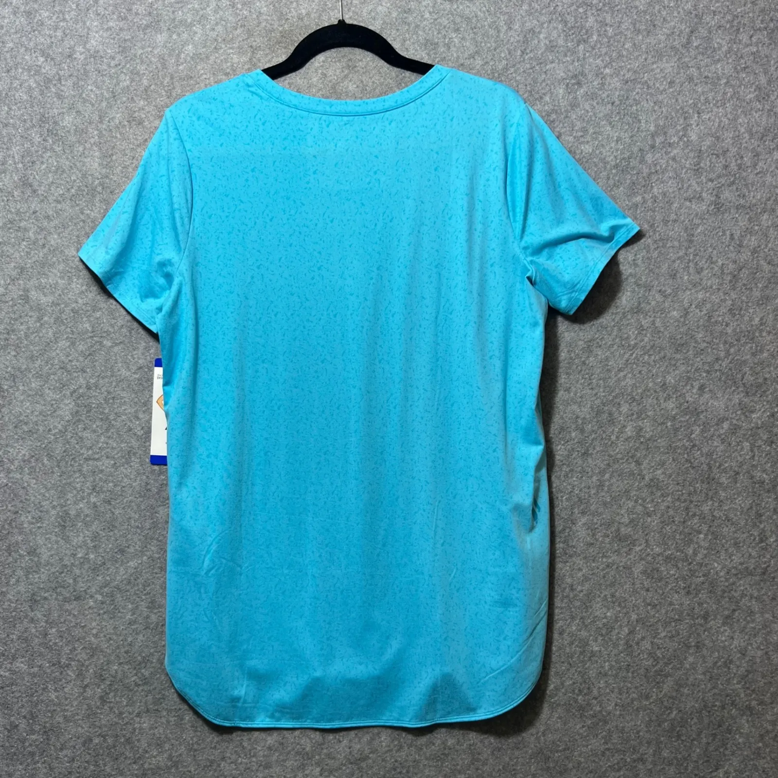 Skechers Go Walk T Shirt Blue Heathered Tunic Top‎ L Athleisure Short Sleeve NWT - Image 7