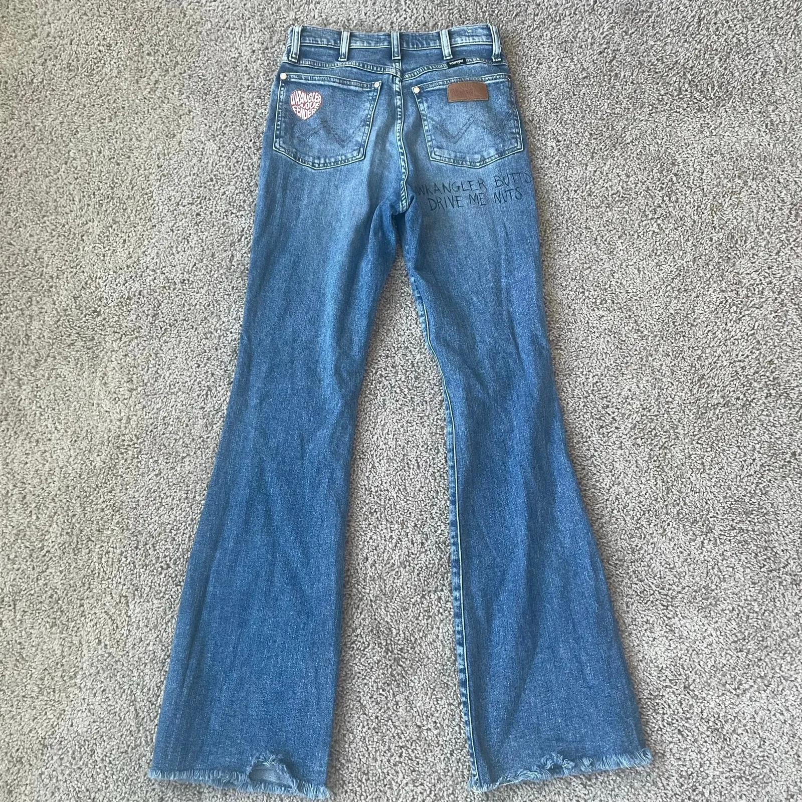 Wrangler x Fender Westward 626 High Rise Bootcut Jeans 26x32 Blue Size 26 - Image 12