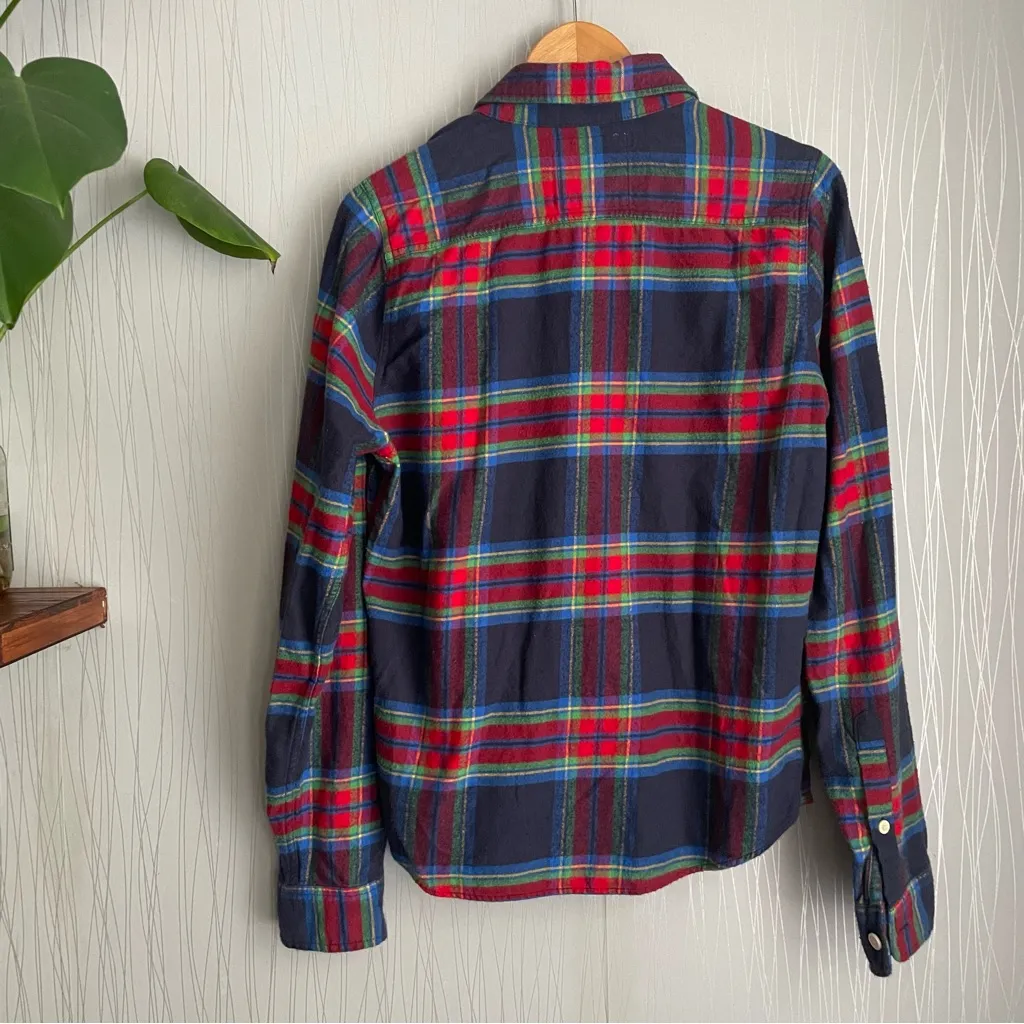 Hollister Flannel Button Up Cotton Shirt - Image 6