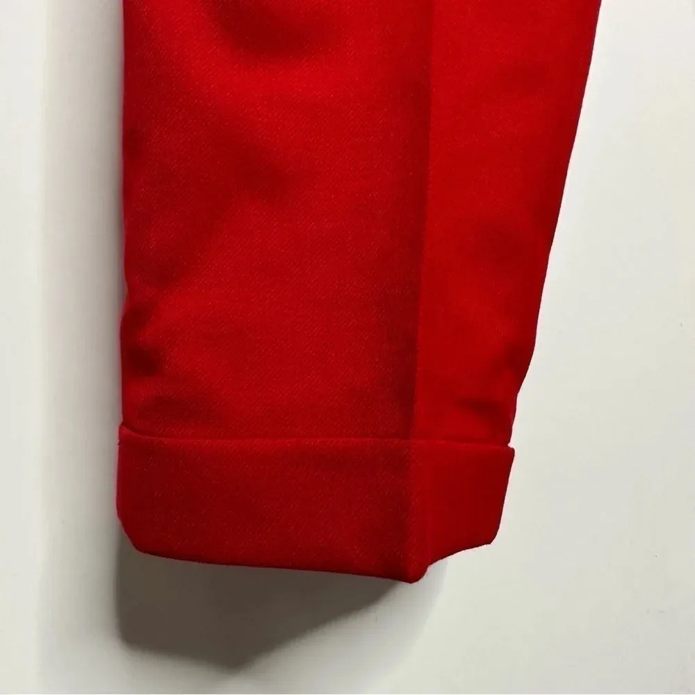 Pendleton Red 100% Virgin Wool Ultra High-Rise Straight Leg Pants Size 8P - Image 6