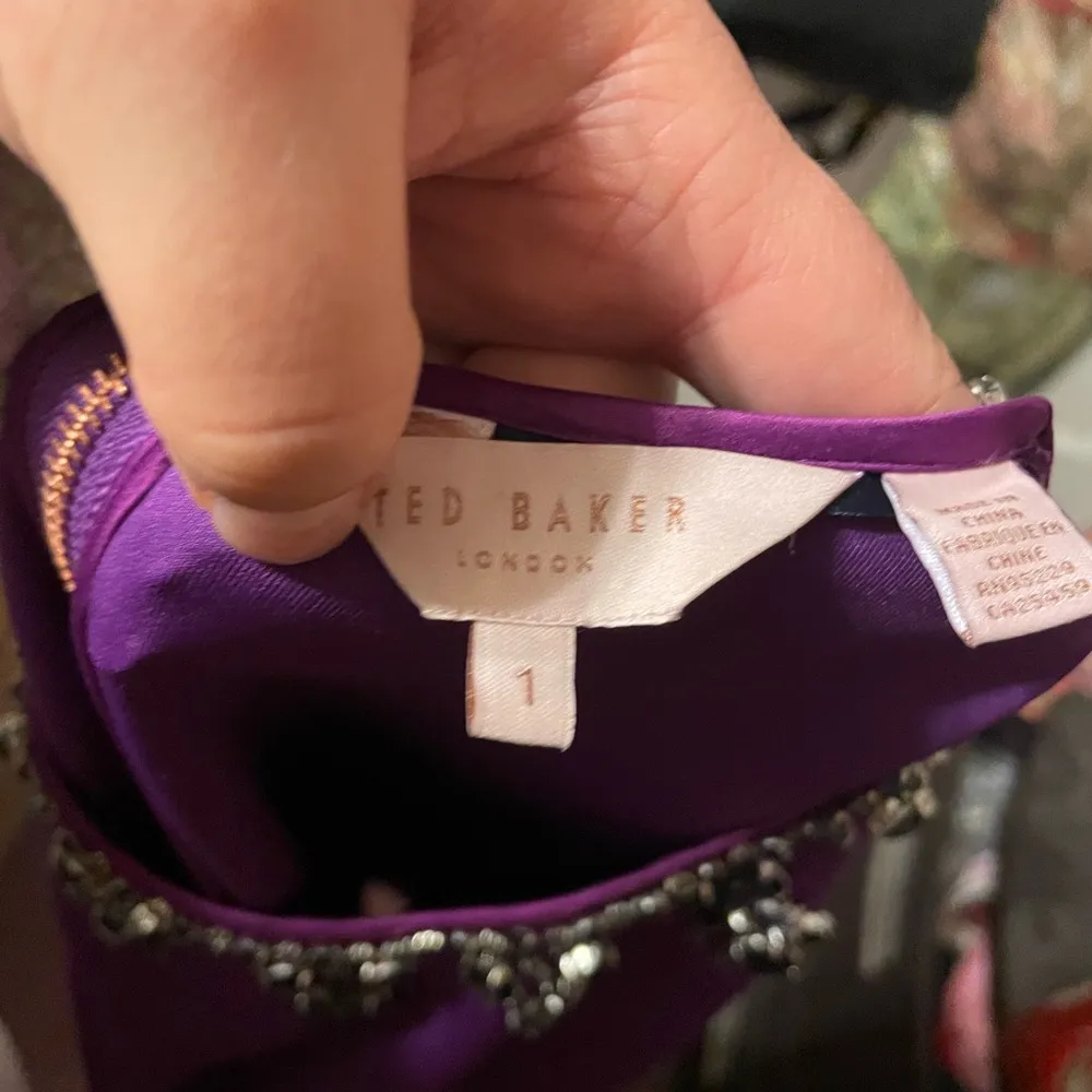 TED BAKER JADORE PURPLE DRESS - Image 5