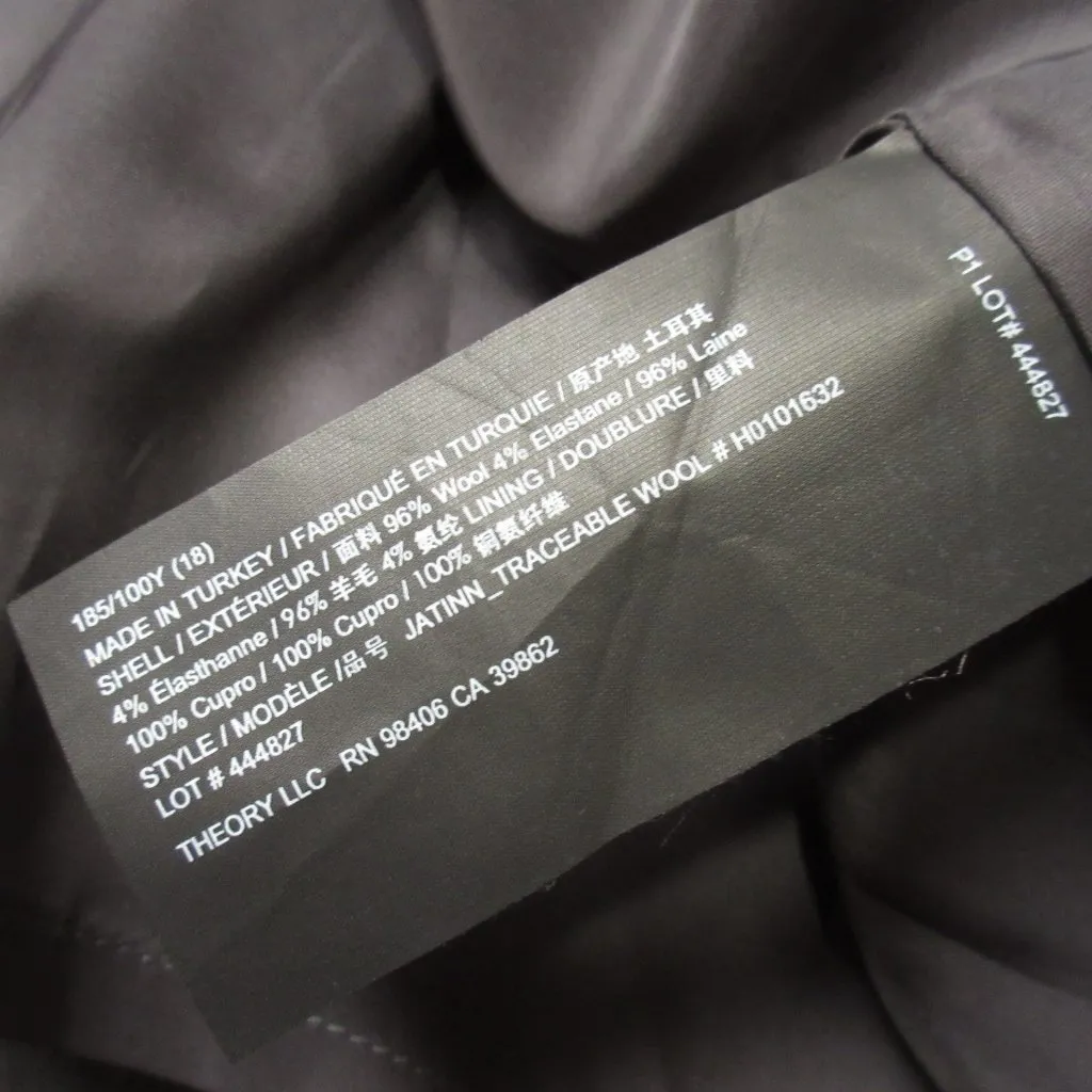 NWT Theory Jatinn in Charcoal Melange Stretch Wool Short Sleeve Dress 0 - Image 5