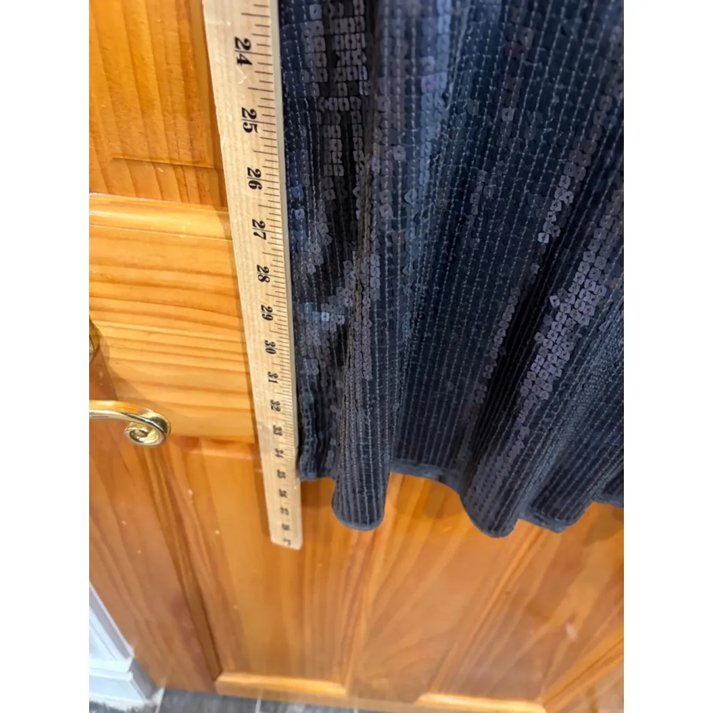 Vince Black Sequin Tank Dress Size S Sleeveless Party Holiday Cocktail - Image 5