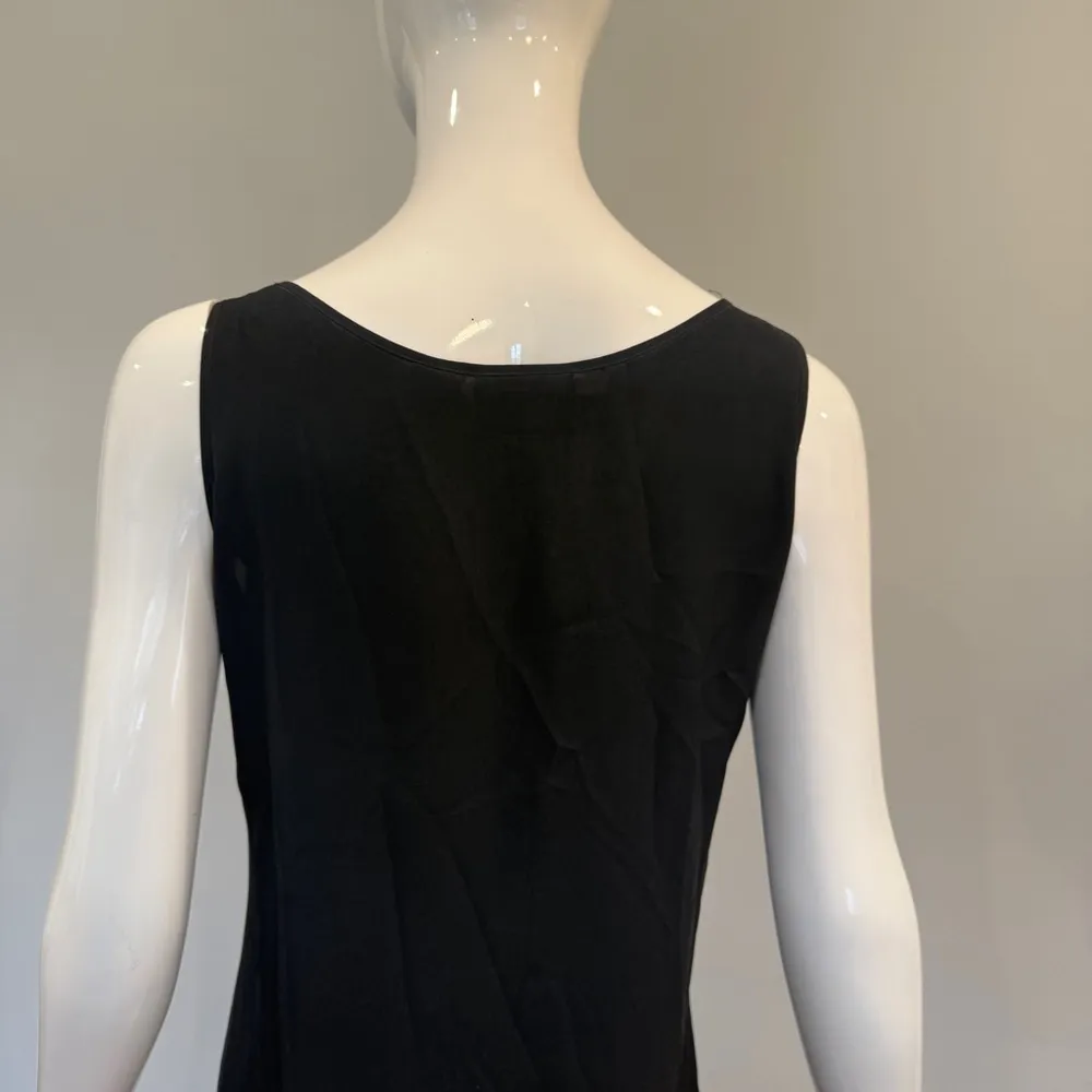 DKNY 100% Silk Sleeveless Black Midi Dress - Image 7