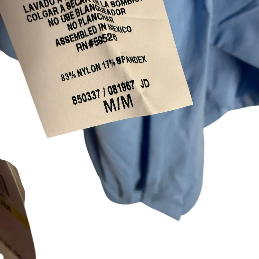 BECCA Helena Plunge Coastline Blue One Piece Strappy Tie Back Swimsuit Size M - Image 13