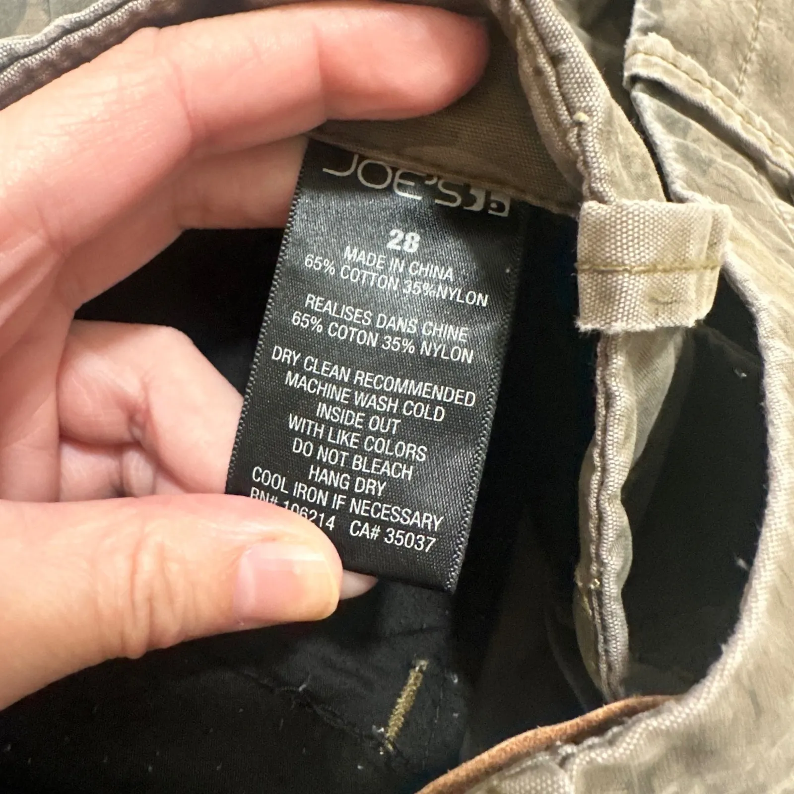 JOE'S JEANS | Woman's Dayna Green Camouflage Relaxed Straight Leg Pants, Size 28 - Image 6