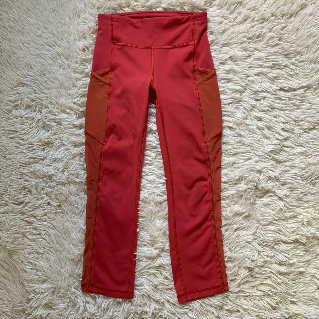 Lululemon Speed Up Crop *High Mesh 21" Pink Size 2 - Image 3