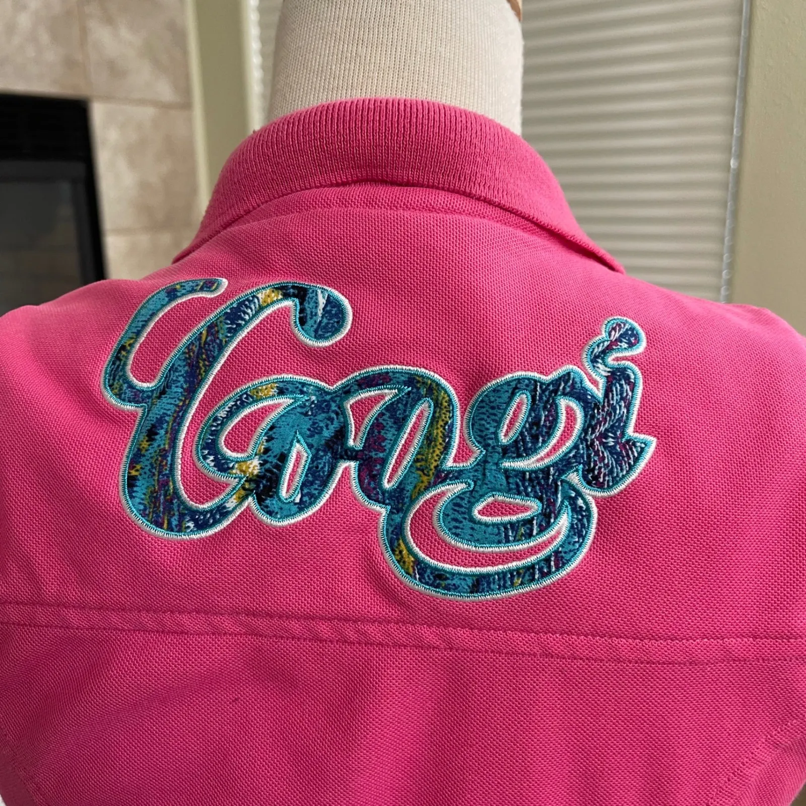 COOGI WOMANS DRESS Sz medium pink retro sleeveless - Image 3