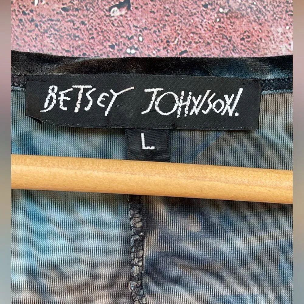 Betsey Johnson vintage set Y2K velour 2 piece size L/M - Image 6