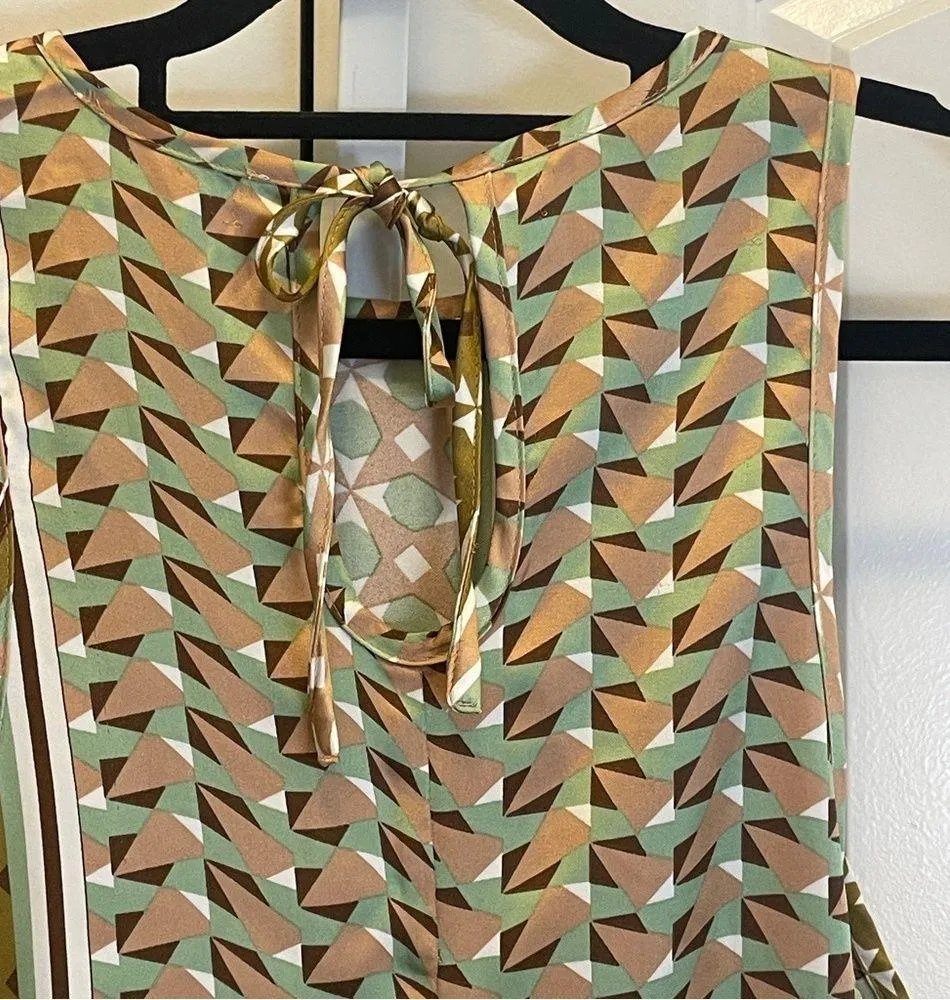 NWOT House of Harlow 1960 Graphic Print Dress - Women Size L - Multicolored - Image 5