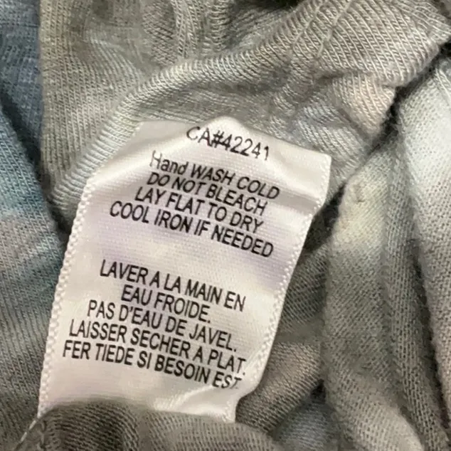 YOUNG FABULOUS & BROKE Tie Dye Tee M 19.5” p2p Gray Multi $88 Retail NWOT - Image 7