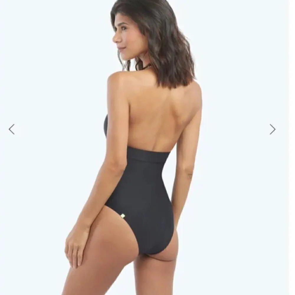 summersalt‎ Halter V One Piece Swimsuit 4 Teal Zen - Image 8
