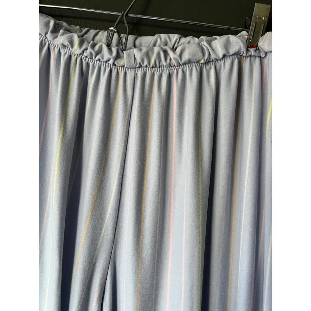 Relaxing Baby Blue Striped Pajama Set by Crown & Ivy size 1X - Image 5