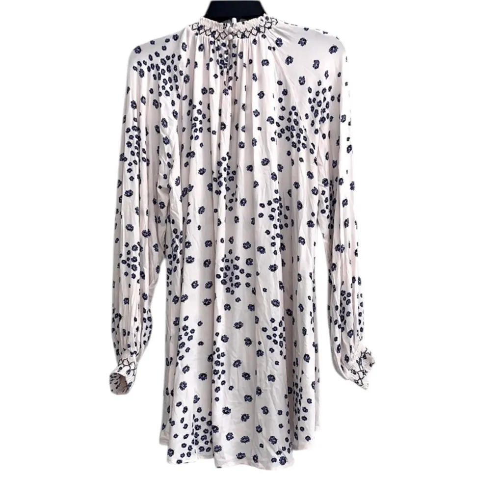 NWT Free People Flower in Her Hair Smock Tunic Top Mini Dress White Size S - Image 6