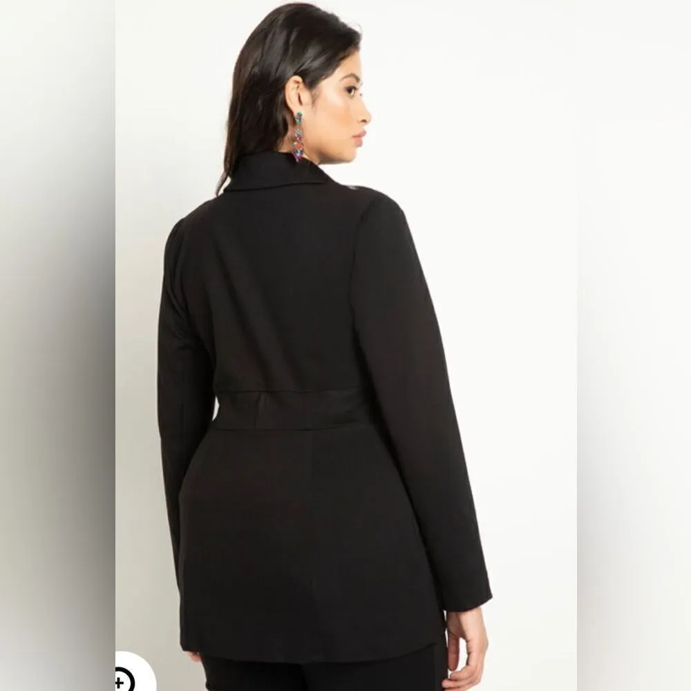 Eloquii Corset black peplum blazer sz 28 - Image 8