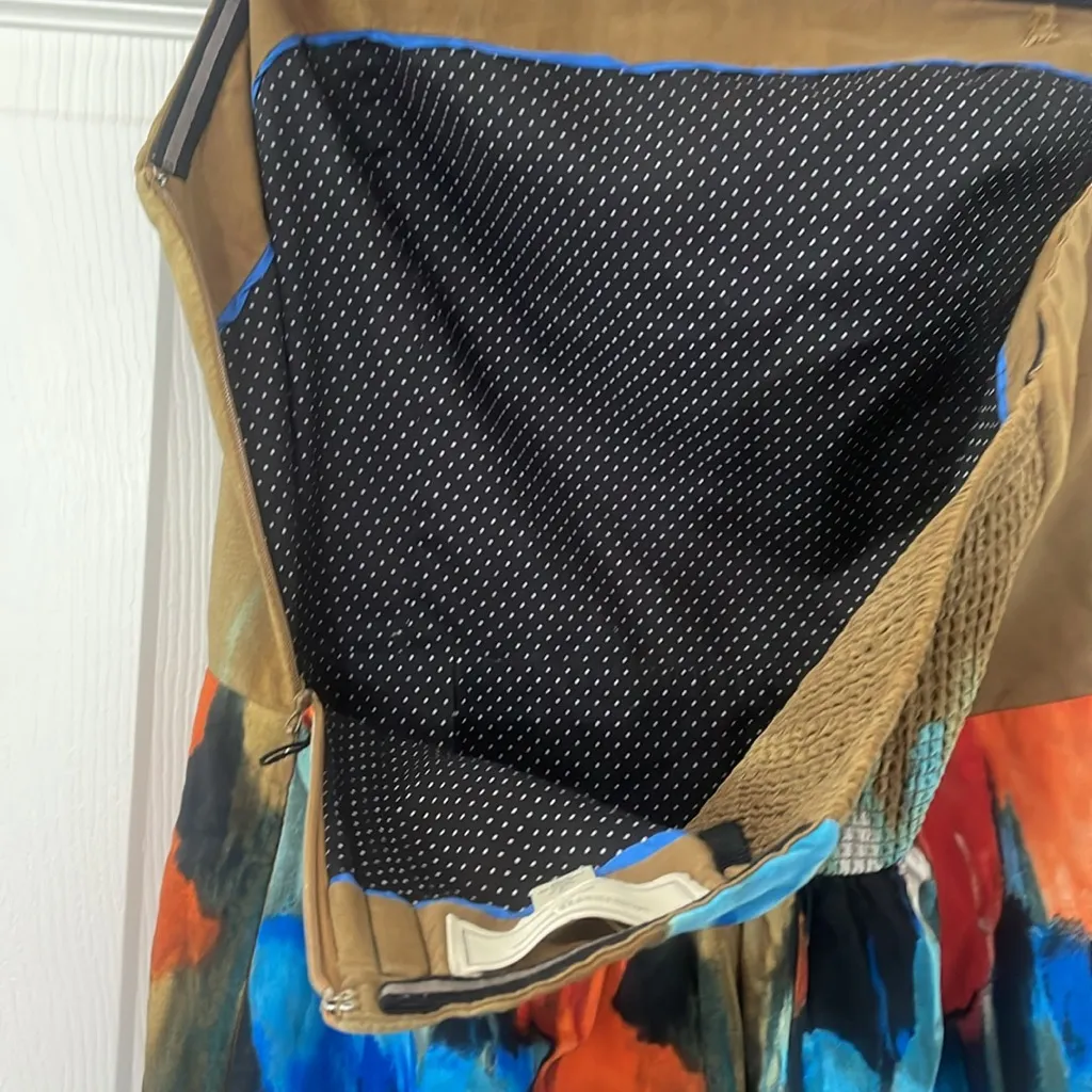 ANTHROPOLOGIE Moulinette Soeurs Watercolor Splashed Palette Strapless Dress 4 - Image 6