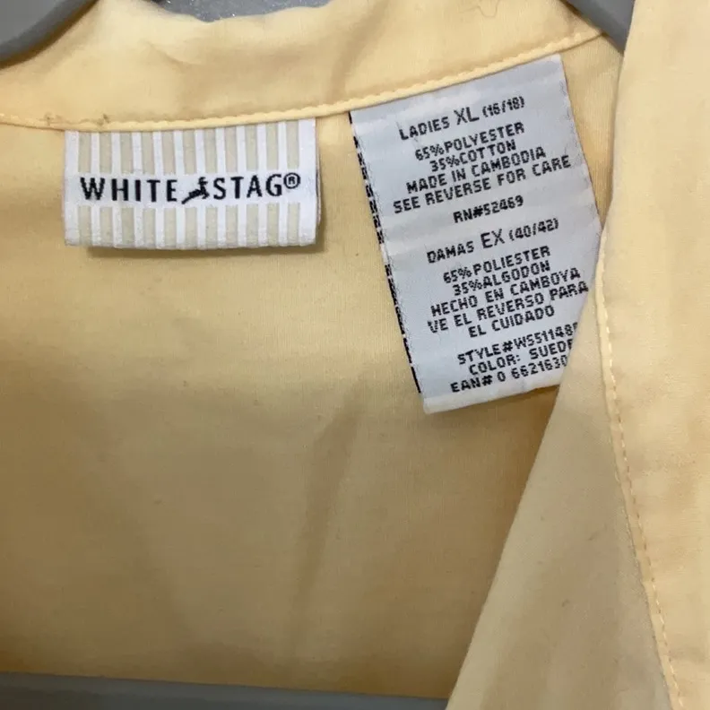 White Stag Light Yellow Blouse - Image 3