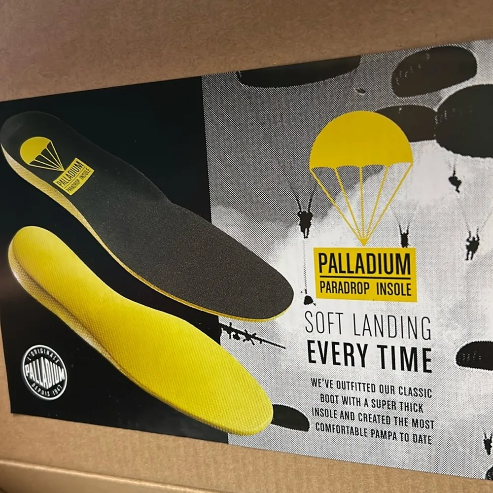 Palladium Pampa Black Oxford Sneakers Classic Low-Top Design Size 5 - Image 14