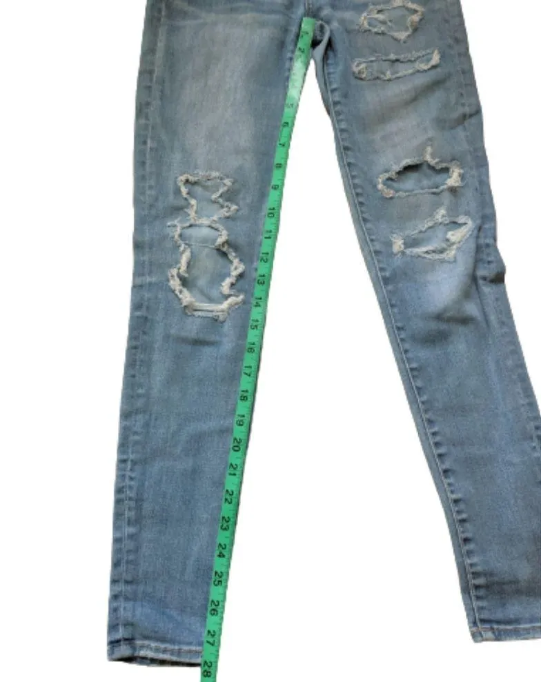 American Eagle Denim Skinny Jeans High Rise Jegging Women's Size 2 - Image 4