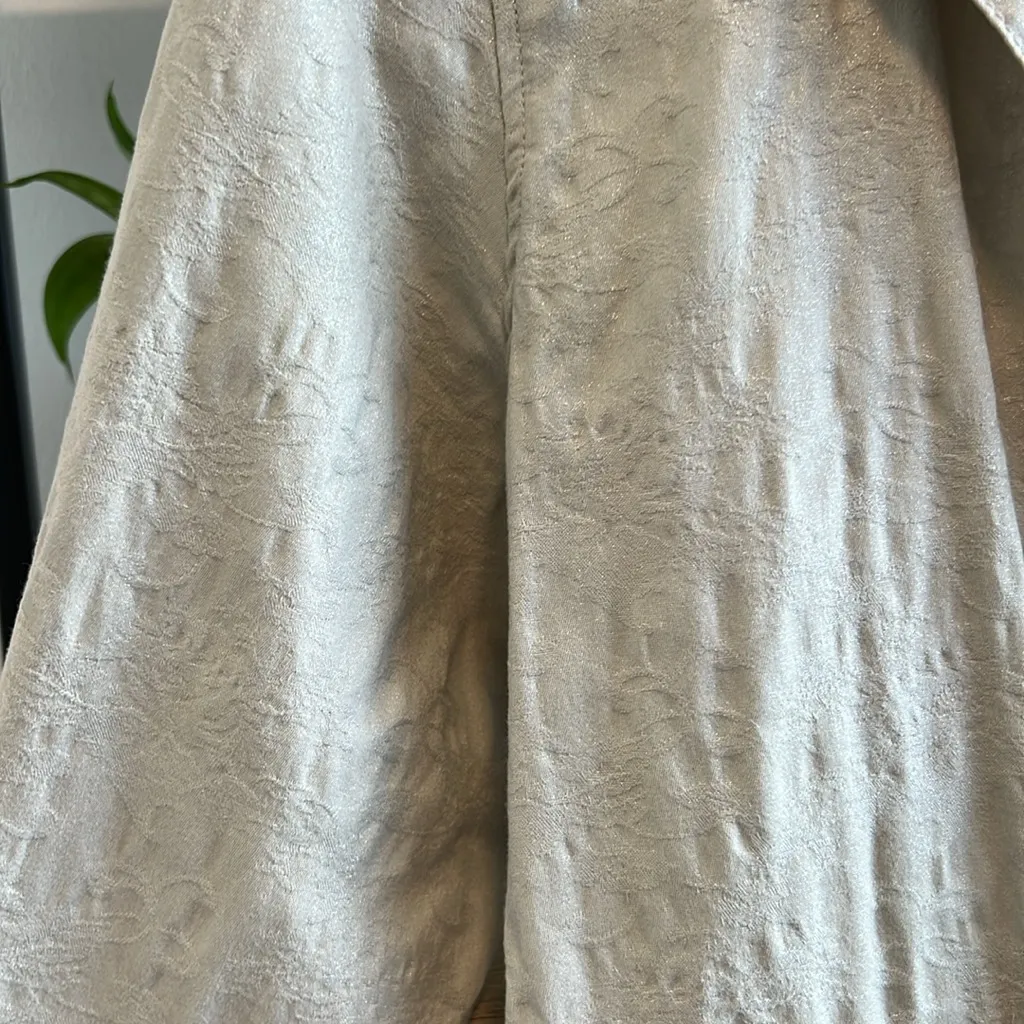 Chico’s Stretch Cotton Shimmer Poplin Utility Style Pocket Blazer Jacket, M / 8 - Image 5