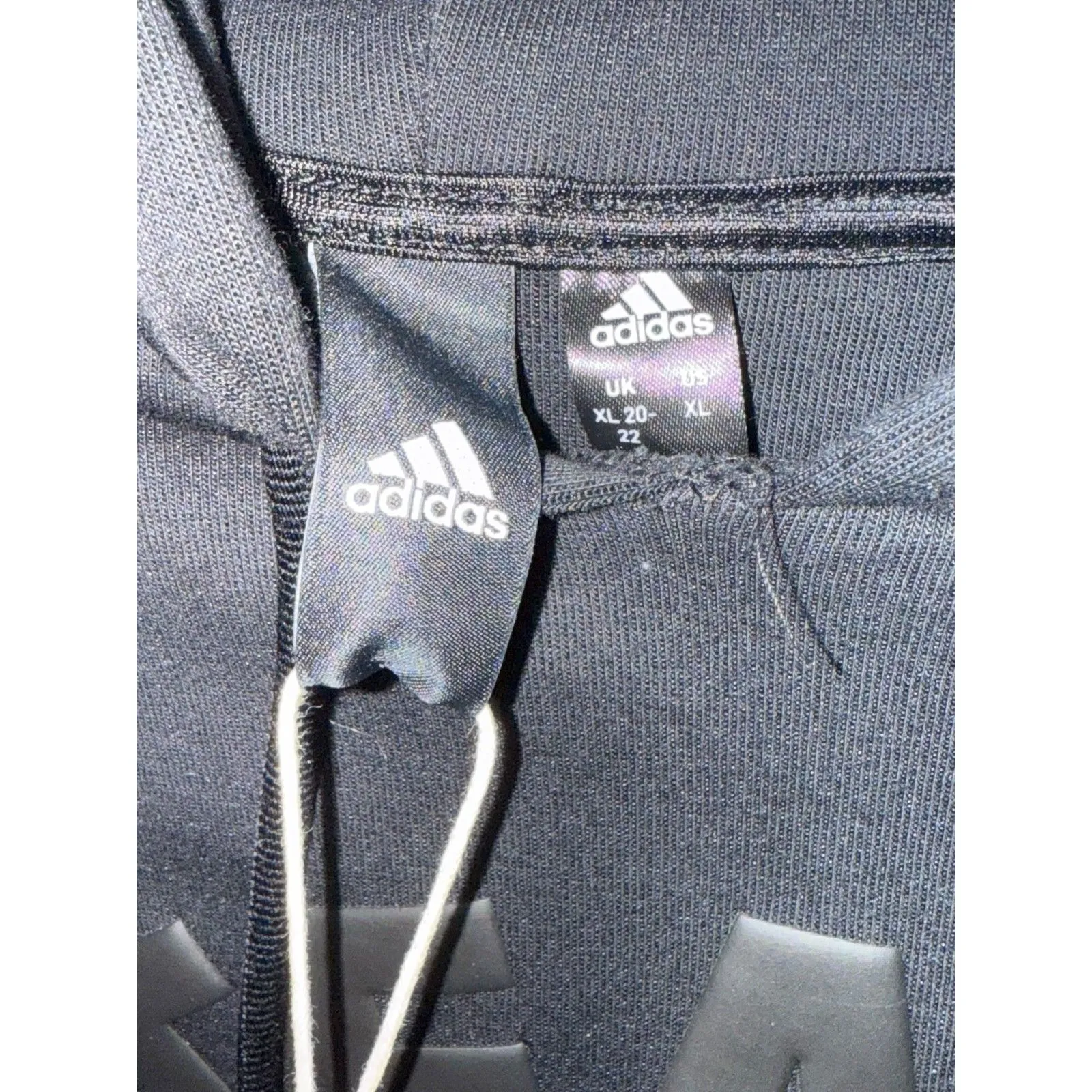 Adidas Women's VRCT Cropped Pullover Hoodie, Black Size XL NWT Team Adidas - Image 7