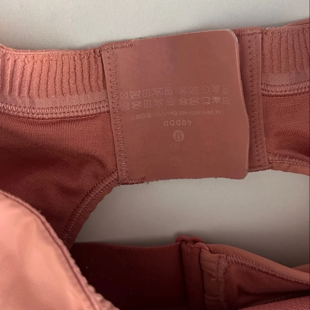 Lululemon All Powered Up Bra in Pink Savannah Size 42DDD - Image 7