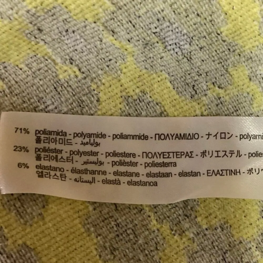 Zara Yellow Black Daisy Floral Knit Scoop Neck Pullover Crop Top Size XS/S - Image 4