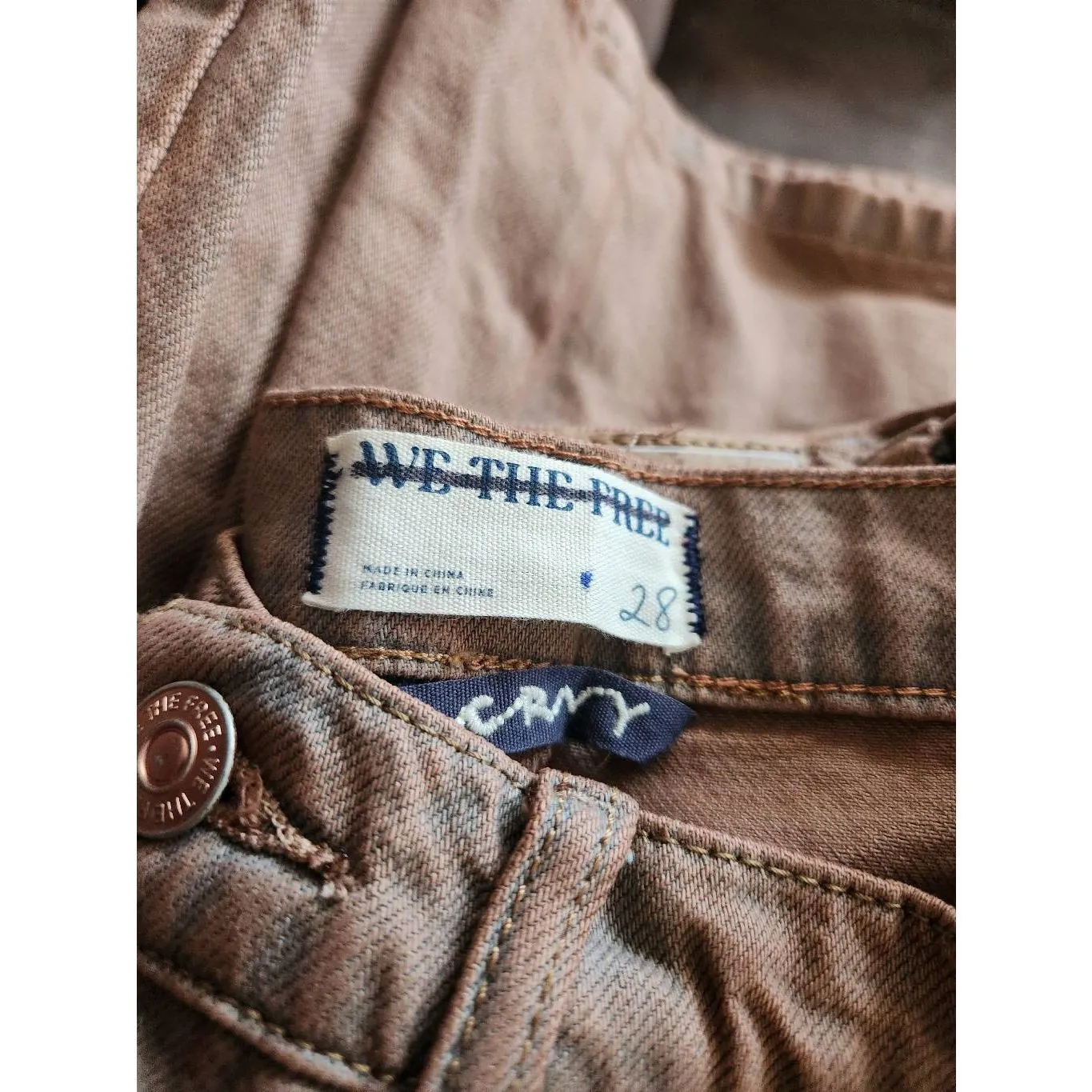 Free People We The Free CRVY Gia Wide-Leg Jeans Size 28. B19 - Image 4