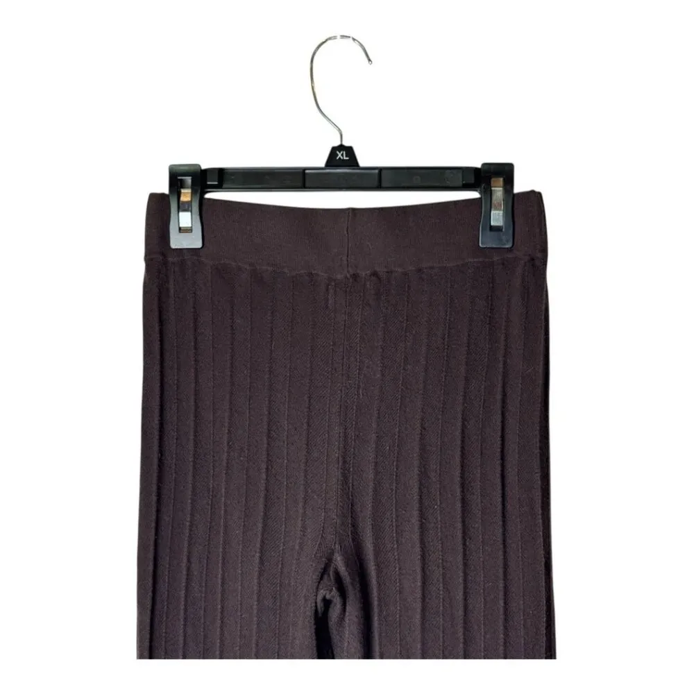 Missoni Target Leggings Women Large Brown Ribbed Knit Chevron Hem Pants‎ - Image 7