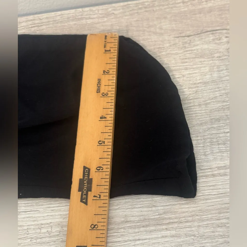 Marine Layer Allison Pant Black Dolphin Hem Cropped Tencel Soft Drapey Medium P - Image 6