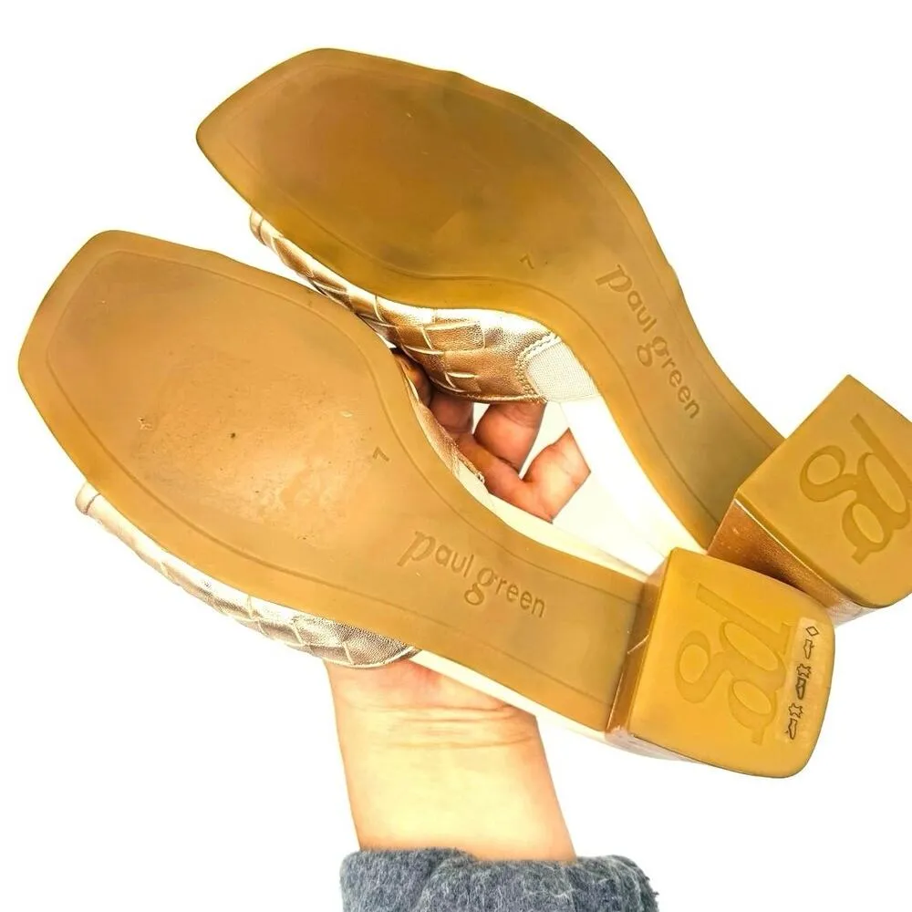 Paul Green Tisha Mule Heel Rosato Nappa Metallic size UK 7 / US 9.5 - Image 5