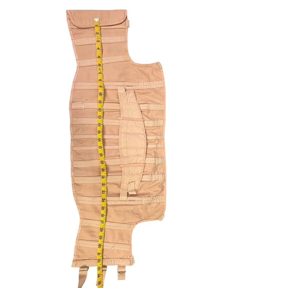 Spencer Vintage Pink Corset 1940s Medical Binding Steel Boning Waist Training Size undefined - Image 8