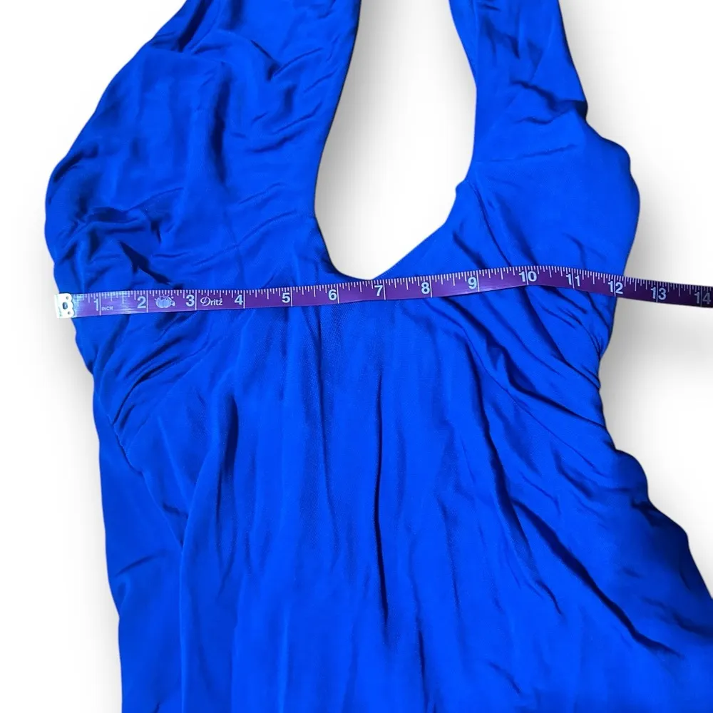 NBD | Revolve Eames Halter Neck Bodycon Midi Cocktail Dress Royal Blue Size XS - Image 7