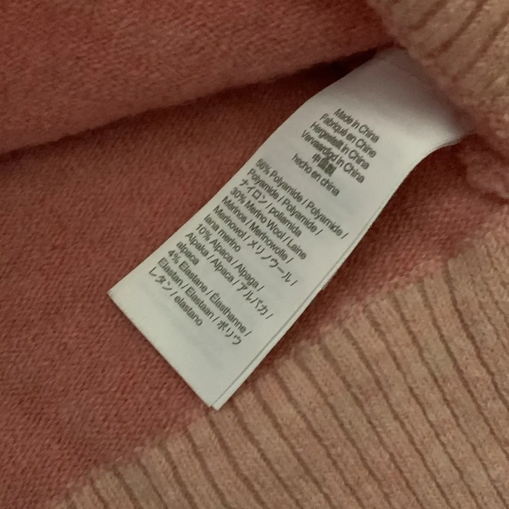 J. Crew Striped turtleneck sweater in Supersoft yarn (Sz L) Pink & Orange - Image 6