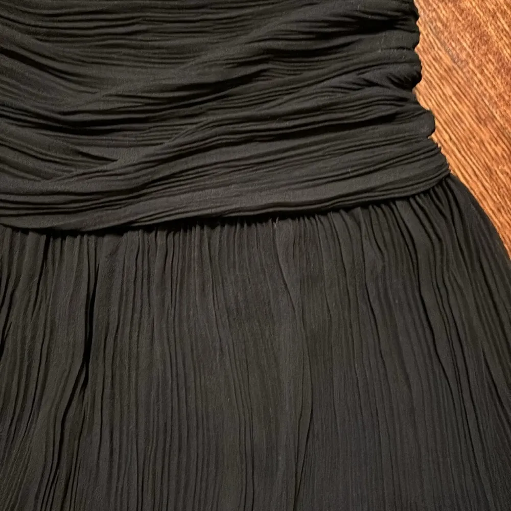 ZARA  Black Pleated Flowy Mini Skirt - Image 2