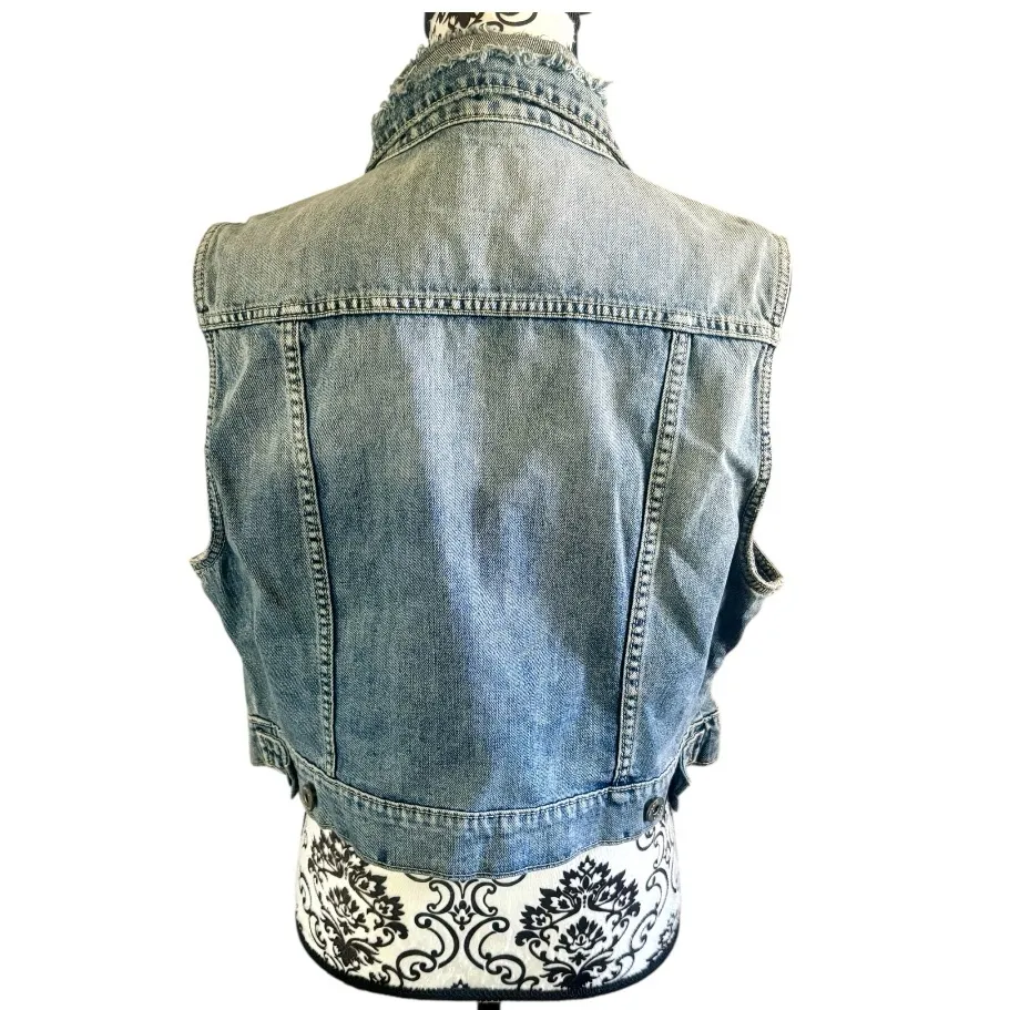 TORRID Denim Destructed Vest - Image 2