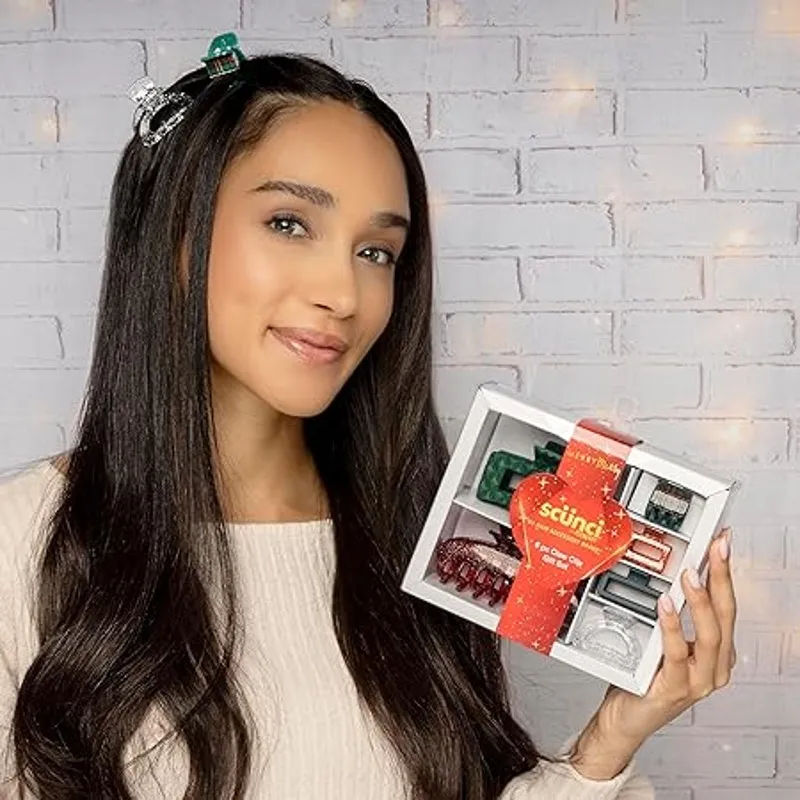 Scunci by Conair 6pk Claw Clips Hair Accessories Assorted Colors and Sizes - Image 3