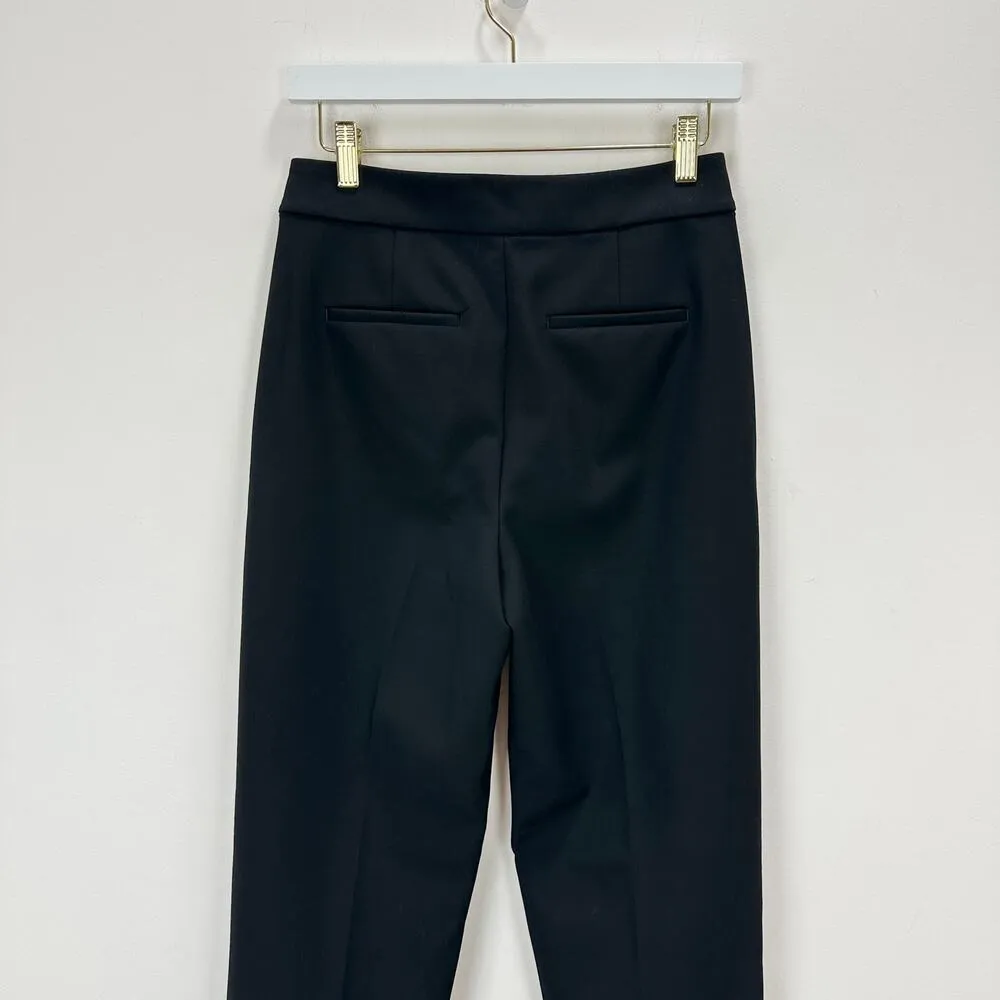 J.Crew Tall Kate Straight Leg Pant Four Season Stretch Black Classic US 0T NWT - Image 13