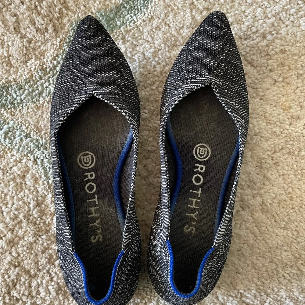 Rothy’s point flats in granite heather - Image 2