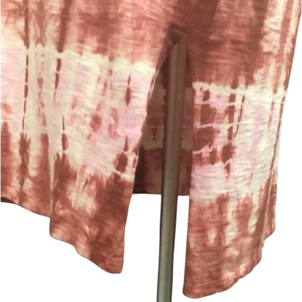 Universal Thread Tie-Dye Pink, Tan, Brown Hues Cap Sleeve Maxi Dress - Image 5