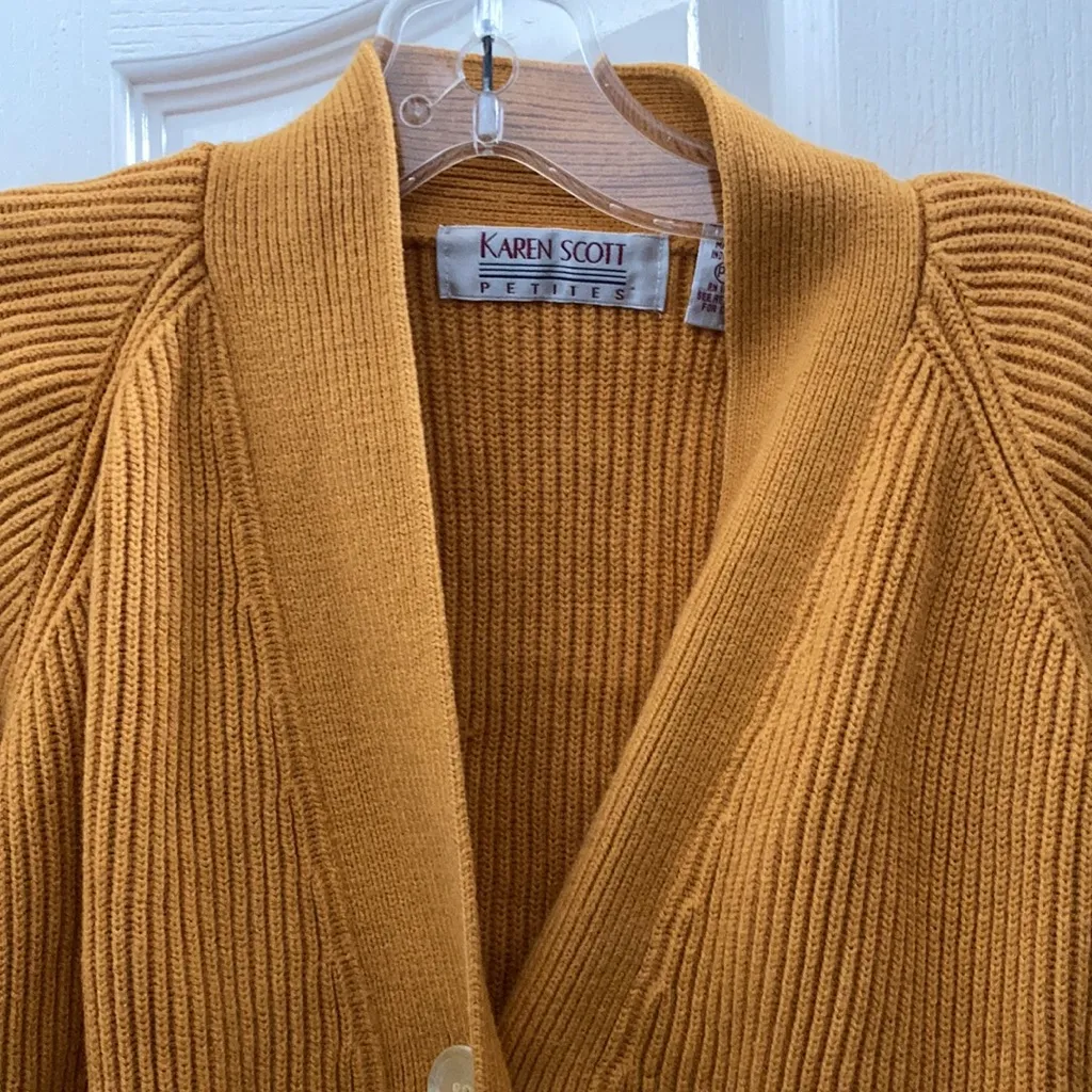 Karen Scott FINAL MARKDOWN  cardigan petite medium - Image 4